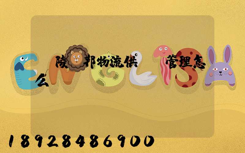 銅陵漢邦物流供應鏈管理怎么樣