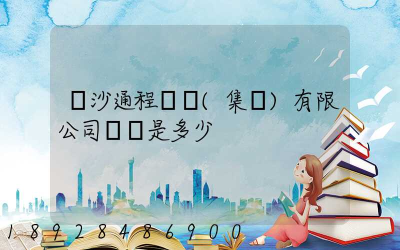 長沙通程實業(集團)有限公司電話是多少