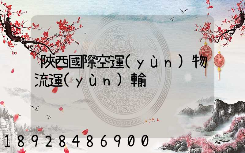 陜西國際空運(yùn)物流運(yùn)輸