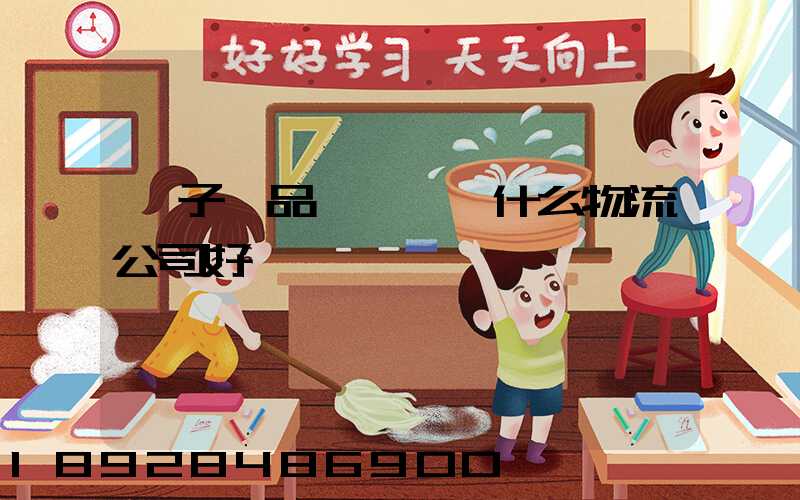 電子產品運輸選擇什么物流公司好